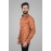 Men Giza Print Shirt | Orange