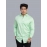 Men Solid Giza Cotton Formal Shirt | Mint Green