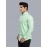 Men Solid Giza Cotton Formal Shirt | Mint Green