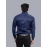 Men Solid Satin Formal  Shirt | Navy Blue