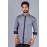Men Printed Block Placket Casual Cotton Shirt | Blue