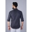 Men Solid Cotton Casual Shirt | Grey