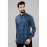 Men Valerian Checked Casual Cotton Shirt | Blue