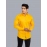 Men Solid Giza Cotton Formal Shirt | Yellow
