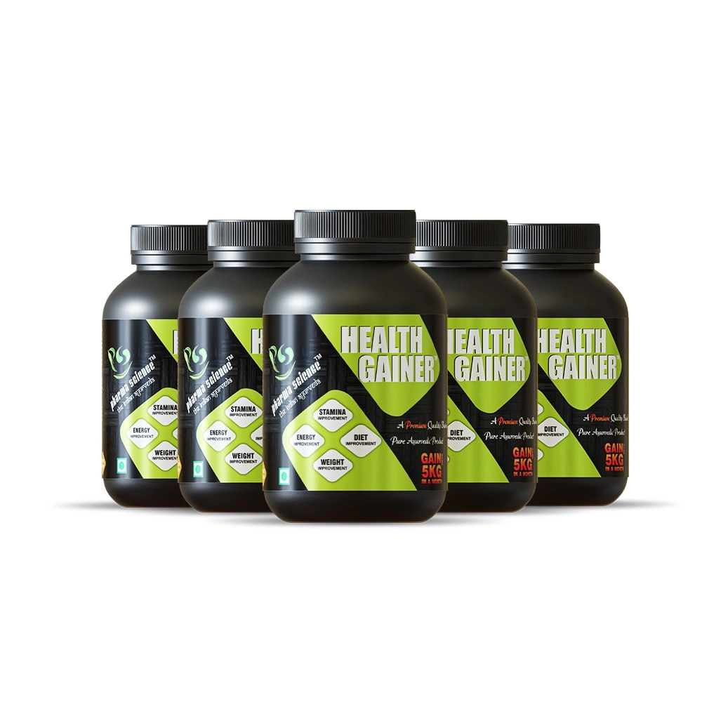 Pharma Science Ayurvedic Health Gainer Supplement Powder | Pack Of 5