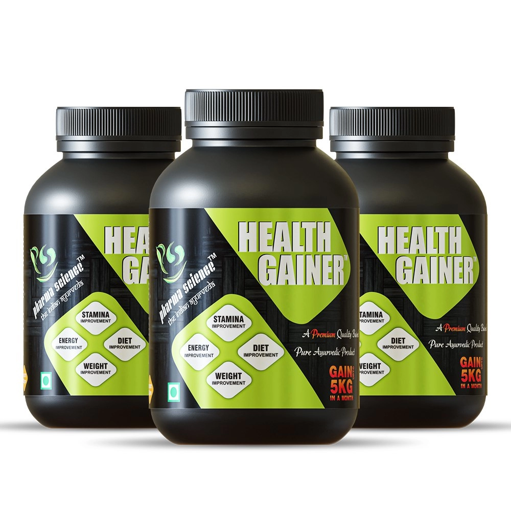 Pharma Science Ayurvedic Health Gainer Supplement Powder | Buy 2 get 1 Free