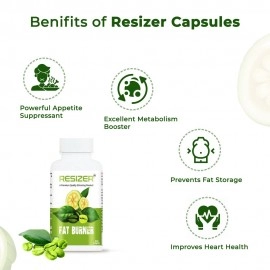 Pharma Science Resizer Weight Loss Fat Burner | Slimming For Men and Women | 60 Capsules