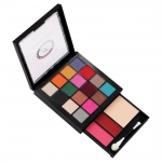 Professional and Home 3 IN 1 Makeup Kit (FC1822B) | With 16 Glamorous Eyeshadow, 2 Blusher and 1 Powder Cake | Shade 03