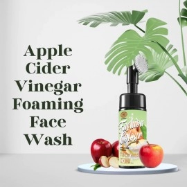 Apple Cider Vinegar Foaming Face Wash | With Built In Face Brush For Deep Cleansing And Healthy Skin | 150ml
