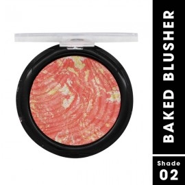 Baked Blusher | Ultra-Blendable, Long-Lasting Formula | Shade 02 ( 3 in 1 Application in One Stoke )