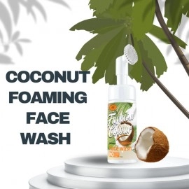 Coconut Foaming Face Wash | With Built In Face Brush For Deep Cleansing And Healthy Skin | 150ml