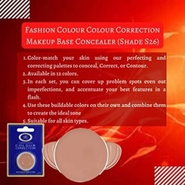 Colour Correction Makeup Base Concealer | Dermatologically Approved Creamy & Long Lasting | S26 ( Medium to Dark )