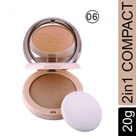 Nude Makeover 2 IN 1 Face Compact Powder | Oil Control, Nude Makeover, Natural and Flawless | Shade 06