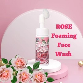 Rose Foaming Face Wash | With Built In Face Brush For Deep Cleansing And Healthy Skin | 150ml