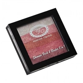 Shimmer Brick and Blusher 2 in 1 | Glow Bronzer Powder Waterproof Baked and Light Face Contour Highlight | Shade 01