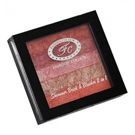 Shimmer Brick and Blusher 2 in 1 | Glow Bronzer Powder Waterproof Baked and Light Face Contour Highlight | Shade 03