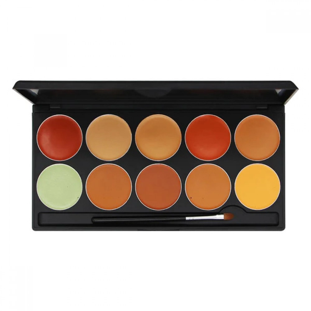 Studio Finish HD Foundation Palette | 10 High Definition Cream Makeup Shades