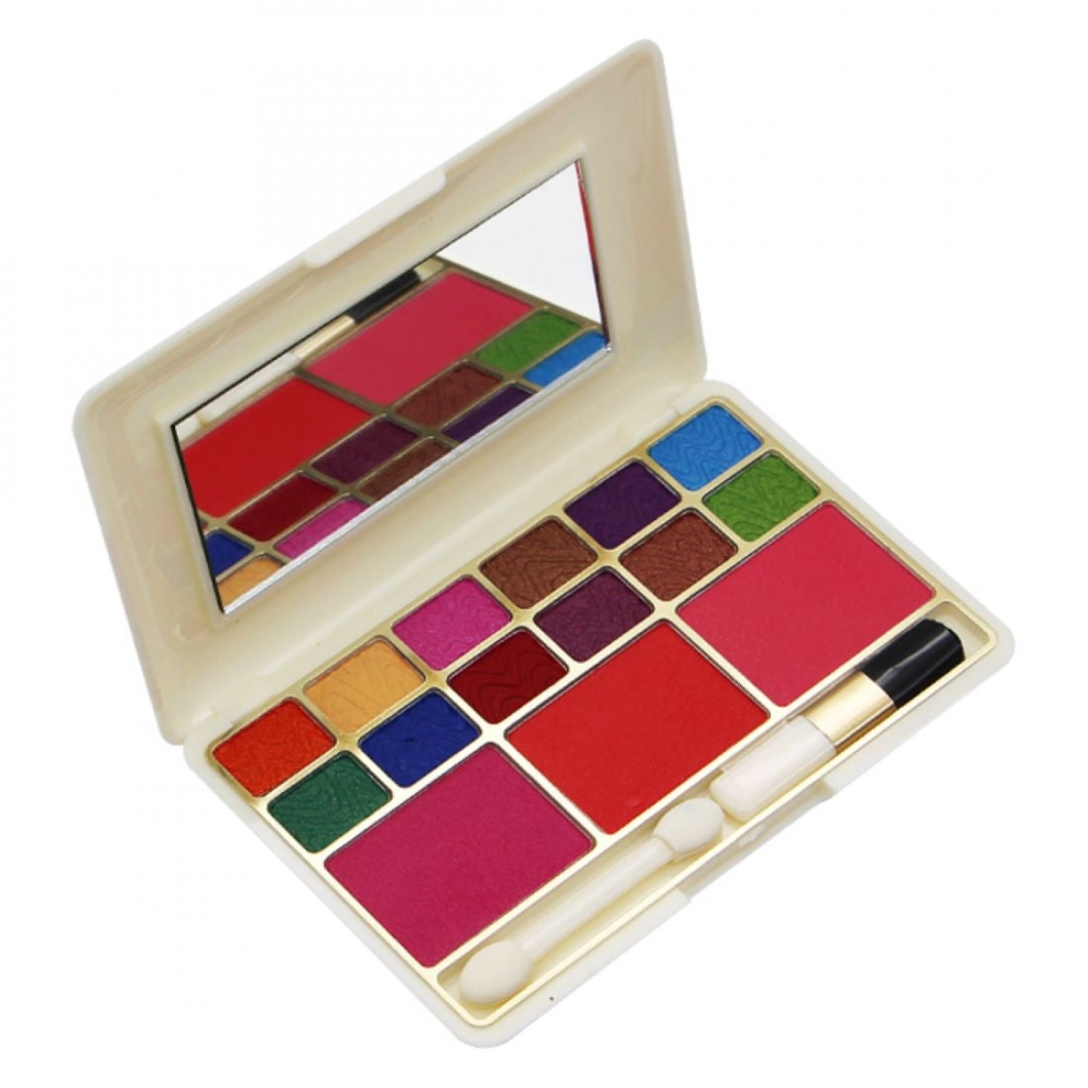 Professional Makeup Kit | 15 Pan Makeup Palette with Glamorous Eyeshadow Shades | Shade 01