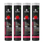 Auric Get Slim Effervescent | Power of Green Coffee, Green Tea, Grape Seed & Garcinia Cambogia | Weight Management for Men & Women | 80 Tablets