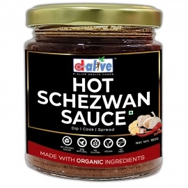 Hot Schezwan Sauce (Organic, 100% Natural, Sugar-Free, Gluten-Free, Low Carb, Vegan, Diabetes & Keto Friendly) - 180g