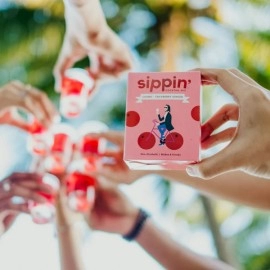 Sippin Cosmo Cranberry Cocktail/Mocktail Mix  | 8  Drink Pack