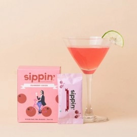 Sippin Cosmo Cranberry Cocktail/Mocktail Mix  | 8  Drink Pack