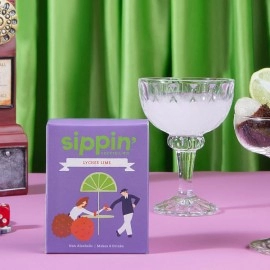 Sippin Lychee Lime Cocktail/Mocktail Mix | 8  Drink Pack