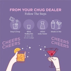 Sippin Lychee Lime Cocktail/Mocktail Mix | 8  Drink Pack