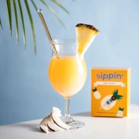Sippin Pina Colada Cocktail/Mocktail Mix  | 8 Drink Pack