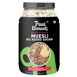 True Elements No Added Sugar Muesli Jar | Diabetic Food | 1 kg