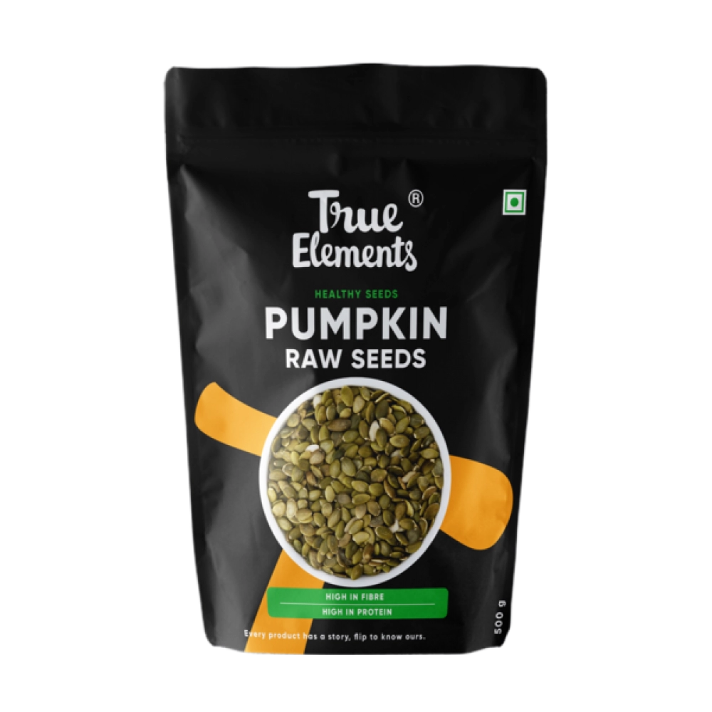 True Elements Raw Pumpkin Seeds | Immunity Booster | 500gm