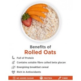 True Elements Rolled Oats Gluten Free | 500 gm