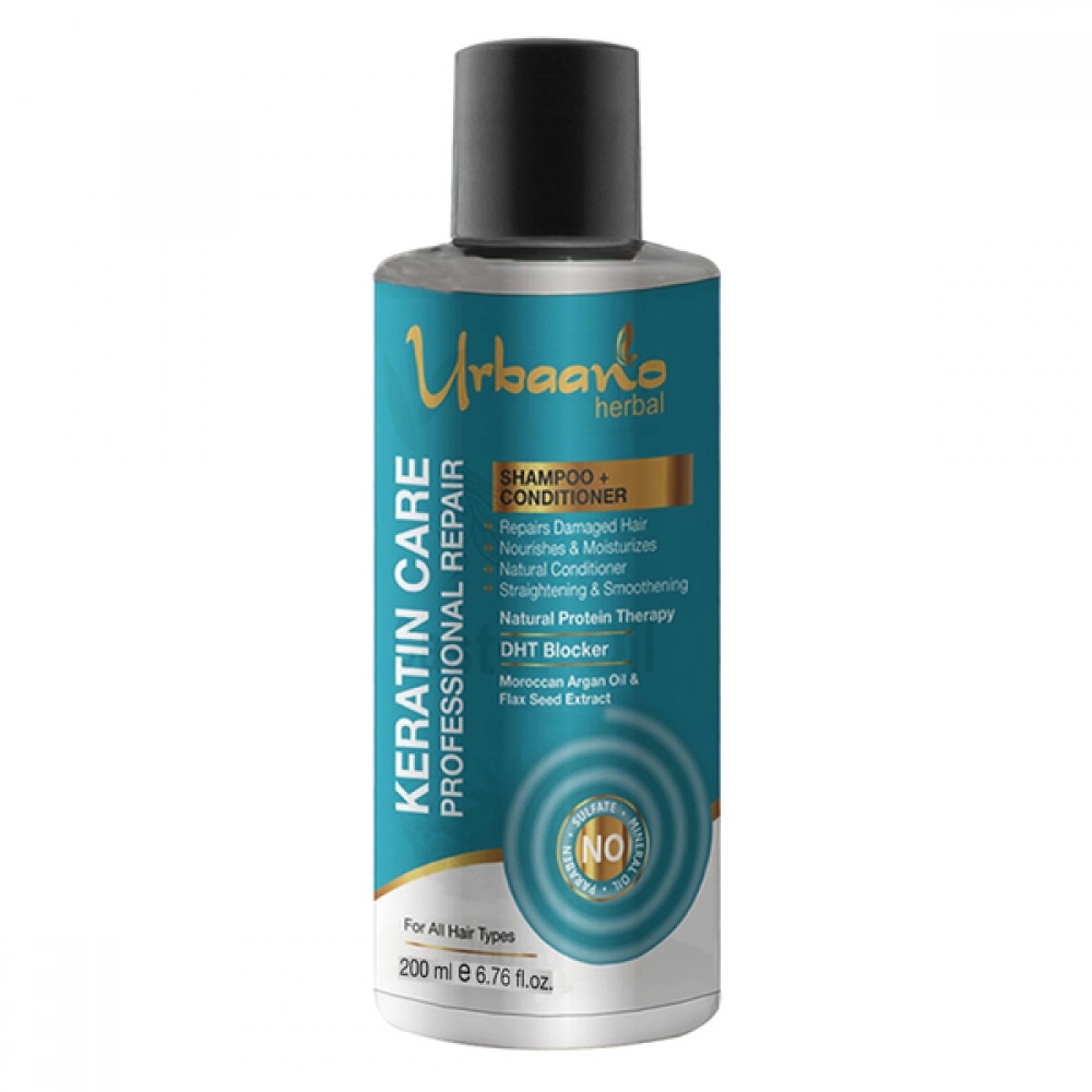 Urbaano Herbal Keratin Care  Rich Conditioner Professional Repair Shampoo | 200 ml 