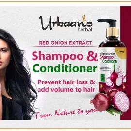 Urbaano Herbal Red Onion Anti Hair Fall Shampoo & Conditioner | 300ml 