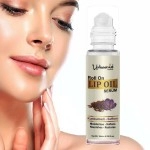 Urbaano Herbal Kumkumadi Lip Oil Serum | Roll On, Tint free,Transparent- Kumkumadi Hydrates, Nourishes, Restores Natural Colour to Dark, Dry, Pigmented and Chapped Lips | 10ml