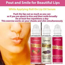 Urbaano Herbal Lip Oil Serum | Restore Natural Colour to Dark, Dry, Pigmented and Chapped Lip | Pack of 3 Different Serum | 30ml