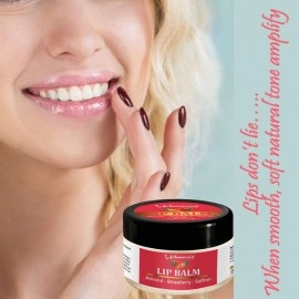 Urbaano Herbal Strawberry Lip Balm for Women & Men Dark, Dry, Pigmented and Chapped Lips & Teenagers- Hydrates lip, restores Lip color Naturally 15gm