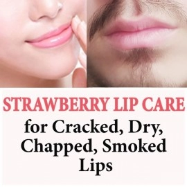 Urbaano Herbal Strawberry Lip Oil Serum-Roll On, Tint free, Transparent- Strawberry Hydrates, Softens, Restores Natural Colour of Dark, Dry, Pigmented and Chapped Lips |10ml