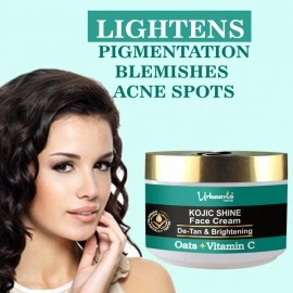 Urbaano Herbal Kojic Shine Face Cream for Pigmentation & Tan Removal with Kojic acid, Oats & Vitamin C