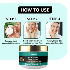 Urbaano Herbal Kojic Shine Face Cream for Pigmentation & Tan Removal with Kojic acid, Oats & Vitamin C
