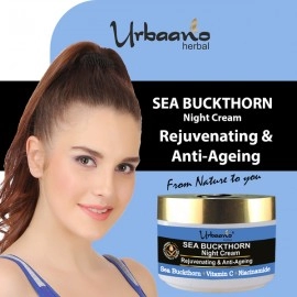 Urbaano Herbal Sea Buckthorn & Bakuchi Oil Regenerist Night Cream | 50gm