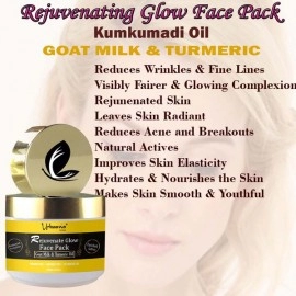 Skin Care Gift Kit | Kumkumadi Rejuvenating Face Pack | Kumkumadi Anti Aging Cream & Purifying Anti Acne Face Cleanser| 300ml