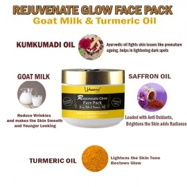 Skin Care Gift Kit- Kumkumadi Rejuvenating Face Pack | Kumkumadi Anti Aging Cream & Vitamin C Skin Brightening Face Cleanser| 300ml