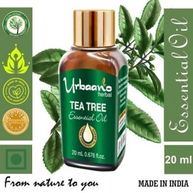 Urbaano Herbal Tea Tree Essential Oil for Skin Hair & Aromatherapy 20ml 