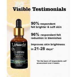 Urbaano Herbal Kumkumadi Skin Whitening & Brightening Cream & Vitamin C10, Hyaluronic Acid Face Serum