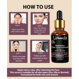 Urbaano Herbal 10% Vitamin C Face Serum with Alpha Arbutin & Hyaluronic Acid 30ml