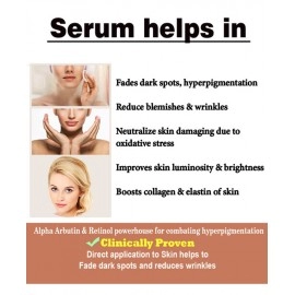 Urbaano Herbal 20% Vitamin C Face Serum with Retinol Alpha Arbutin & Hyaluronic Acid 30ml