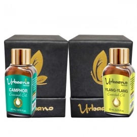 Urbaano Herbal Camphor & Ylang Ylang Essential Oil | 20ml Each For Hair, Skin & Aromatherapy | 100% Undiluted Therapeutic Grade