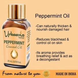 Urbaano Herbal Peppermint Essential Oil for Aromatherapy | 20ml