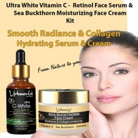 Urbaano Herbal Sea Buckthorn Face Cream And Vitamin C20 Retinol Face Serum